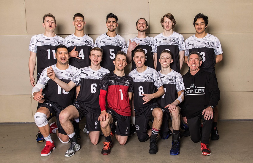Pioneer Men's A Volleyball Team at Nationals
